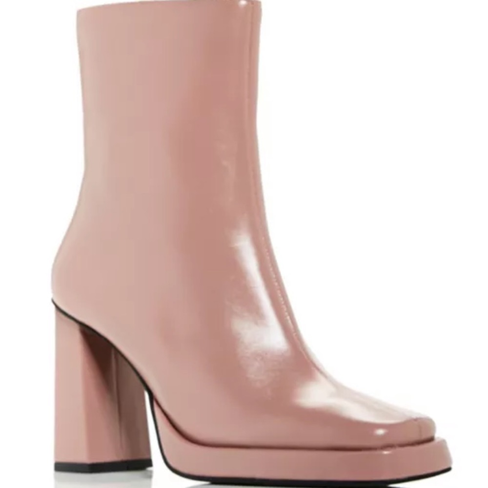 JEFFREY CAMPBELL - NWT platform booties in blush, size 10 (purchased last week!)